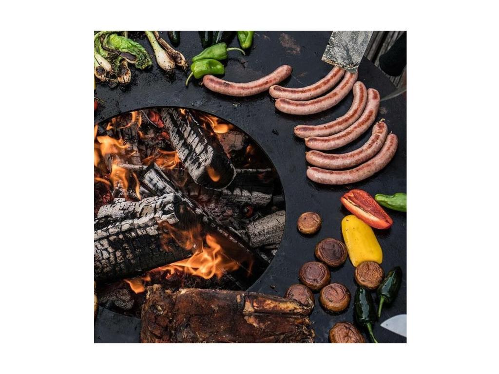 Barbecue brasero en acier Maisonpuretop Hauteur 87 cm Diamètre 102 cm 26516KXNZ