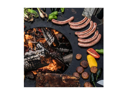 Barbecue brasero en acier Maisonpuretop Hauteur 87 cm Diamètre 102 cm 26516KXNZ