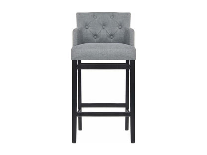 Tabourets de bar lot de 2 gris clair tissu 83924GSWQ