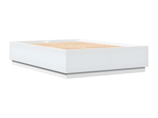 Cadre de lit avec LED sans matelas blanc 140x200 cm 88980UFKS