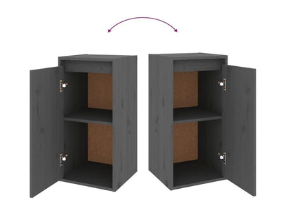 Meubles TV 5 pièces Gris Bois massif de pin 08094BDWL