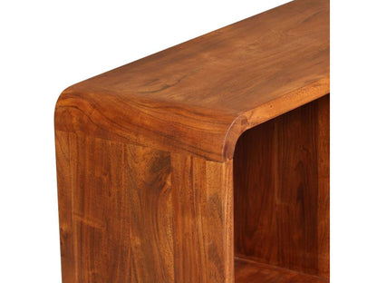 Meuble TV Bois massif avec finition miel 120x30x40 cm 46309GVXL