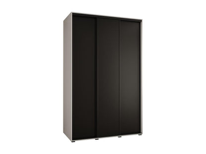 ARMOIRE Maisonpuretop 1 À PORTES COULISSANTES 235.2/150/60 3 portes Blanc/Noir/Noir 75051POSG