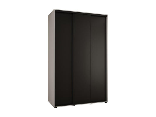 ARMOIRE Maisonpuretop 1 À PORTES COULISSANTES 235.2/150/60 3 portes Blanc/Noir/Noir 75051POSG