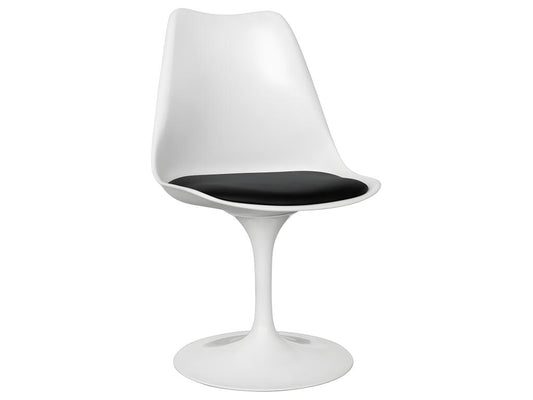 Chaise de salle à manger - Chaise pivotante blanche - Artvivrestore Noir 25684BUCR