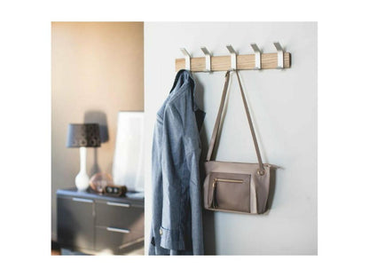 Porte manteaux mural 5 crochets en frêne 26060UQWR