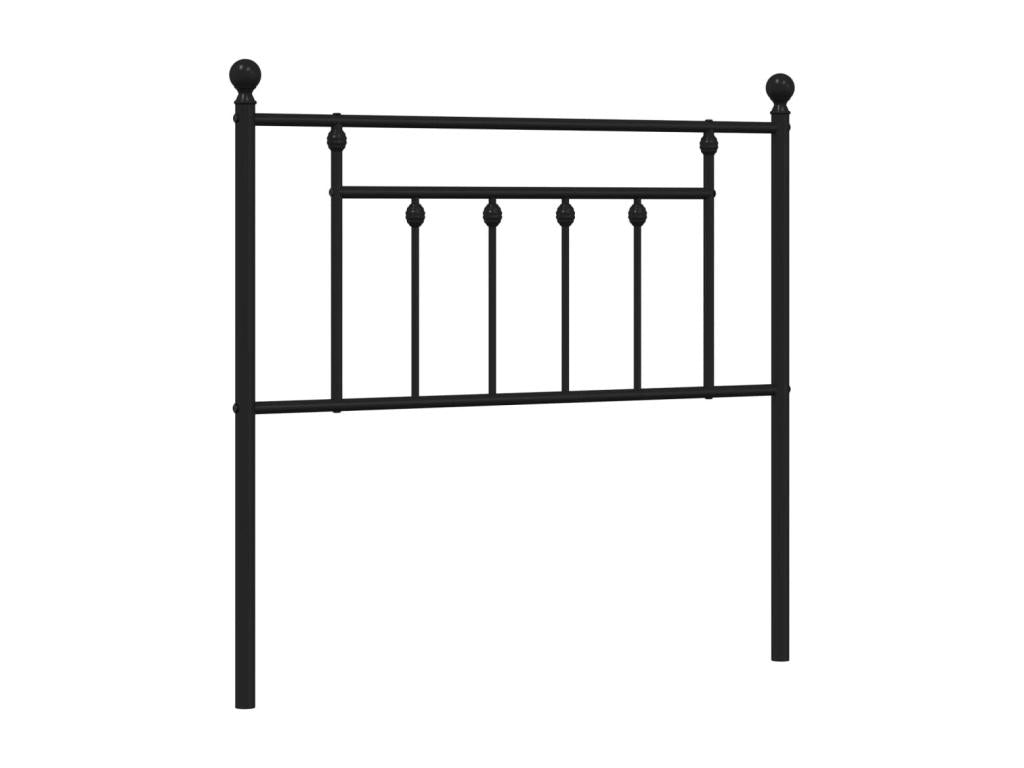 Tête de lit métal noir 90 cm 59480AYLS