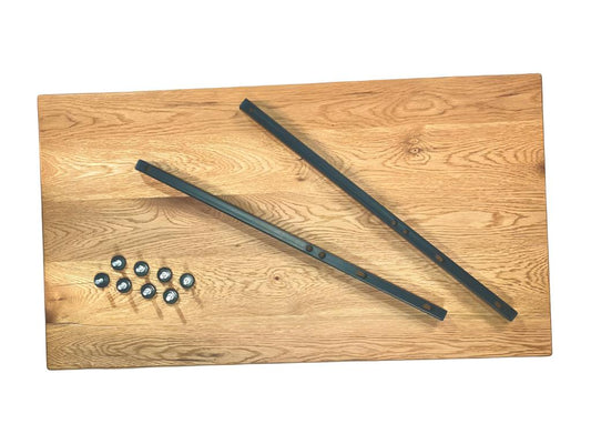 Rallonge droits bords pour table chêne huilé 180 cm Artvivrestore 74489ORHP