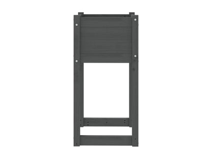 Jardinière Gris 40x40x81 cm Bois massif de pin 47808TAOS