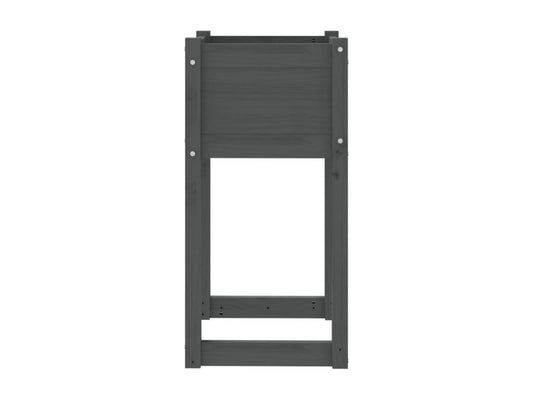 Jardinière Gris 40x40x81 cm Bois massif de pin 47808TAOS