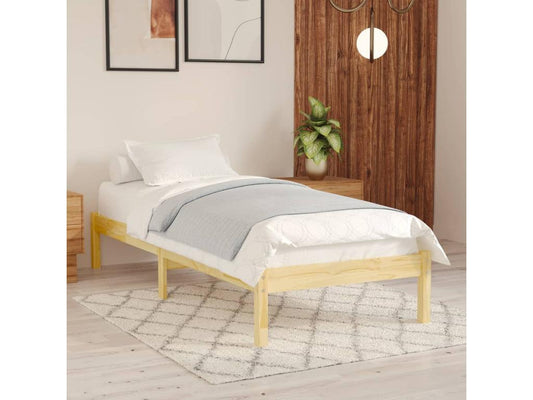 Cadre de lit Bois de pin massif 100x200 cm 71793NFKN