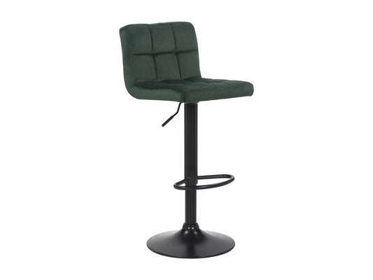 Tabouret de bar - Velours / Blanc - Vert - Maisonpuretop 85614KWKK