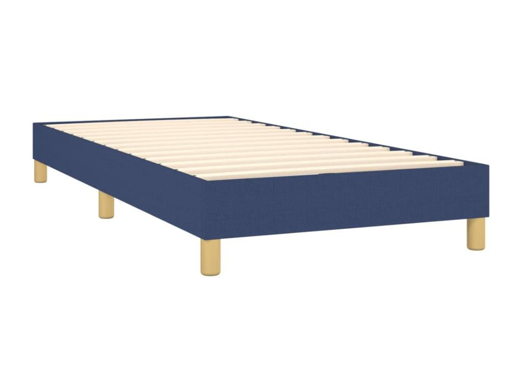Lit à sommier tapissier avec matelas Bleu 90x190 cm Tissu 22682XHHY