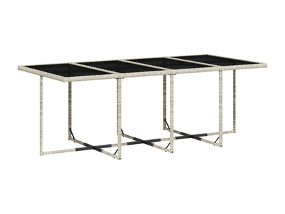 Ensemble à manger de jardin et coussins 13 pcs gris clair rotin 69089GKXN