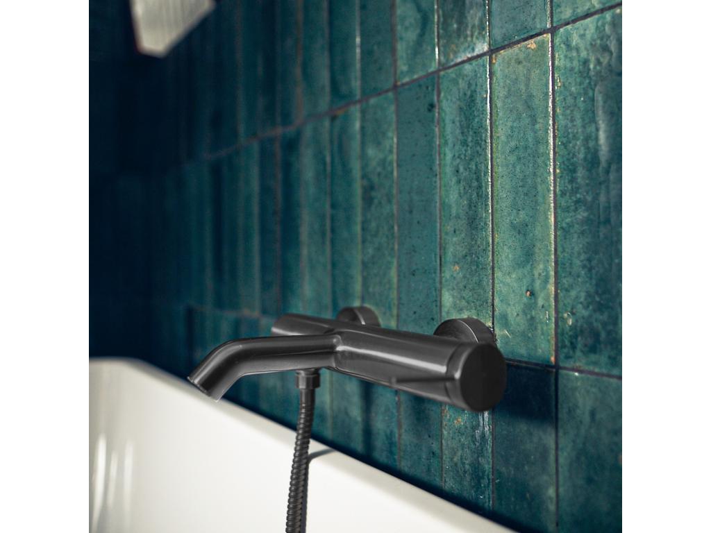 Maisonpuretop mitigeur bain-douche mécanique gris gun métal - Maisonpuretop 72723CRLB