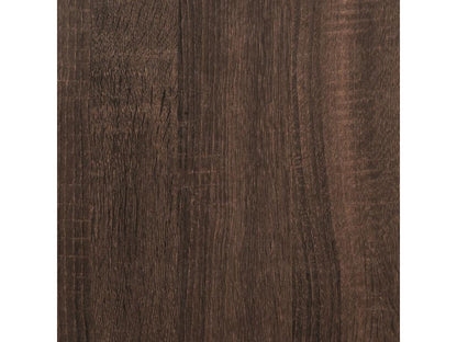 Table de bar chêne marron 102x50x103.5 cm bois d'ingénierie 63606GKOB