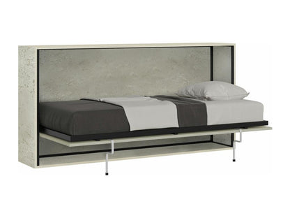 Armoire lit escamotable horizontale 1 couchage 85 Artvivrestore Cachemire 68371IIAW