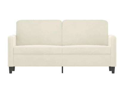 Canapé à 2 places Crème 140 cm Velours 31699AGRJ