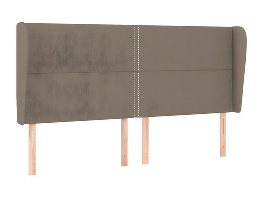 Tête de lit avec oreilles Maisonpuretop 163x23x118/128 cm Tissu 47213FVBD