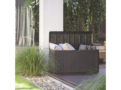 Boxe Board Coffre de jardin 290l plastique anthracite 116.6x43.8x59.5 cm 32424UCHS