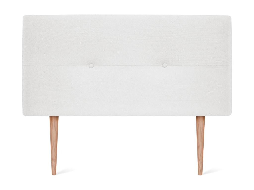 Maisonpuretop Tête de lit en tissu Maisonpuretop avec Boutons 105x105cm avec pieds Lits 105 - Blanc 52536XXDU