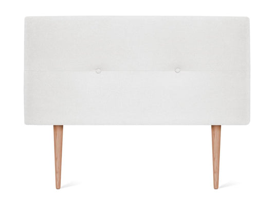 Maisonpuretop Tête de lit en tissu Maisonpuretop avec Boutons 105x105cm avec pieds Lits 105 - Blanc 52536XXDU