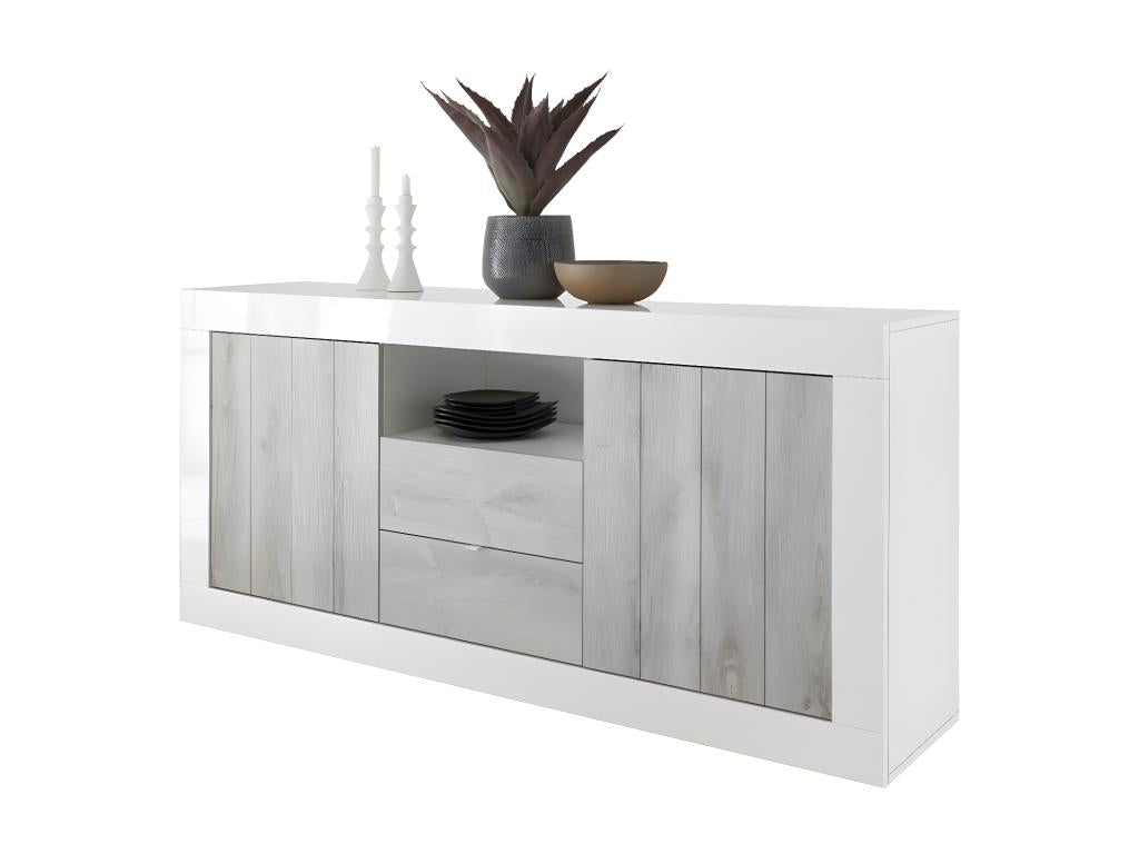Buffet 2 portes battantes et 2 tiroirs L184 cm - Urbino 09057UOBB
