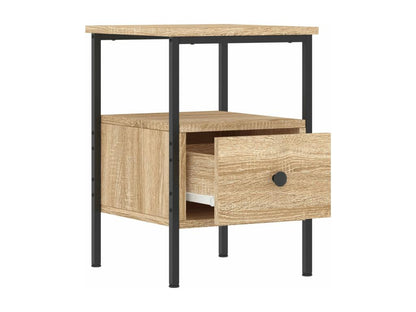 Table de chevet chêne Maisonpuretop 34x36x50 cm bois d'ingénierie 56392UTIB