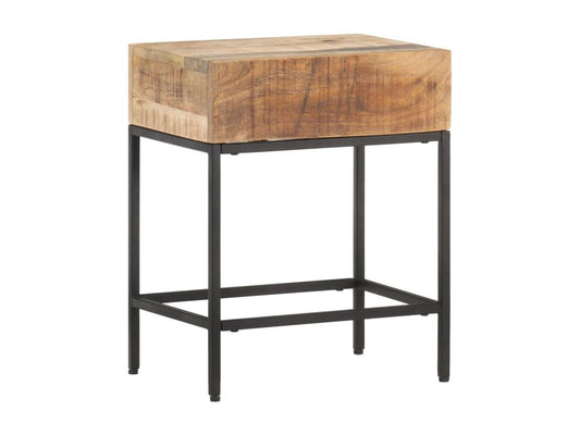 Table d'appoint 40x30x50 cm Bois massif de manguier brut 38802UVDA