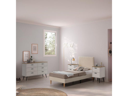 Sommier tête de lit Artvivrestore 90x190 cm Beige 14134LAOA