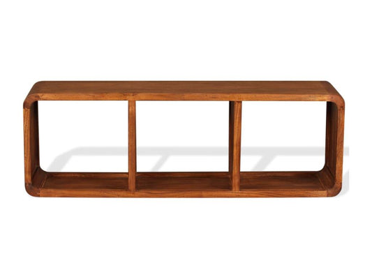 Meuble TV Bois massif avec finition miel 120x30x40 cm 46309GVXL