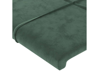 Tête de lit Vert foncé 90x5x78/88 cm Velours 67766ZEDS
