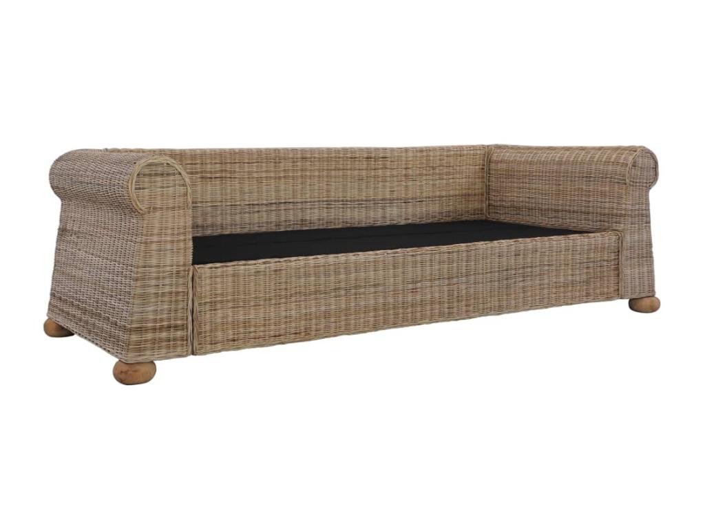 Canapé à 3 places avec coussins Rotin naturel 97444FFNA