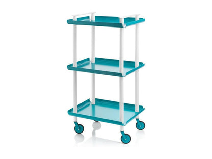 Maisonpuretop à Maisonpuretop de service Maisonpuretop 3 plateaux- Structure métallique tube à double montant blanc 19909CHHF