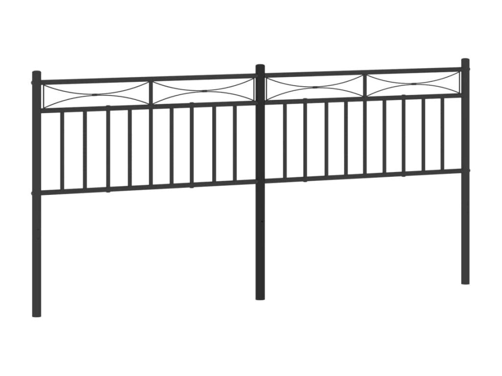 Tête de lit métal noir 200 cm 47735TXIQ