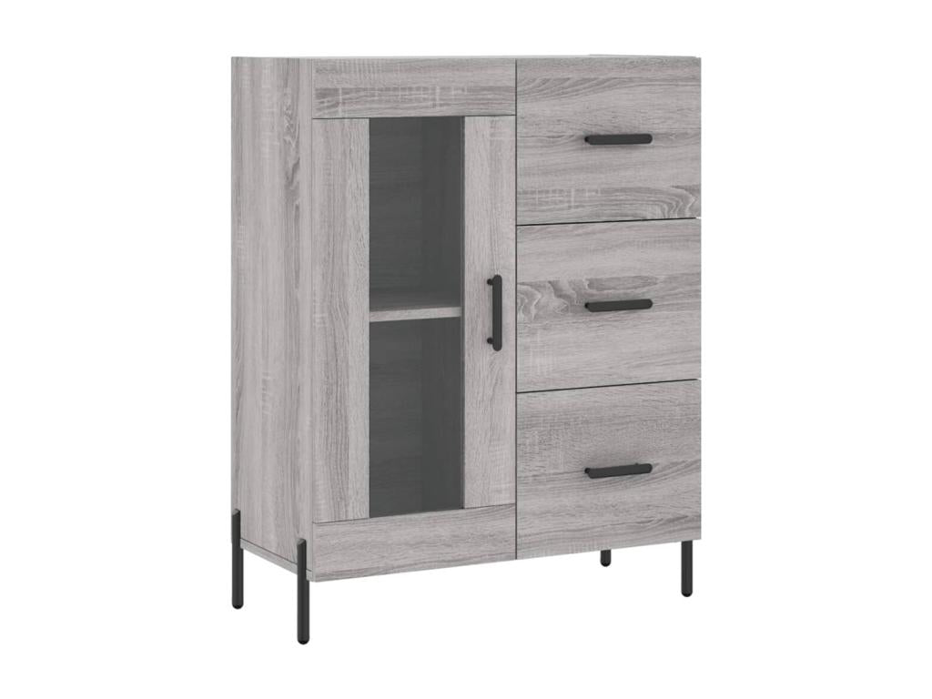 Buffet Maisonpuretop gris 69,5x34x90 cm bois d'ingénierie 32931URPX