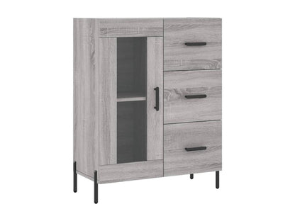 Buffet Maisonpuretop gris 69,5x34x90 cm bois d'ingénierie 32931URPX