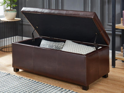 Banc coffre simili Maisonpuretop - Marron 00188NFGY