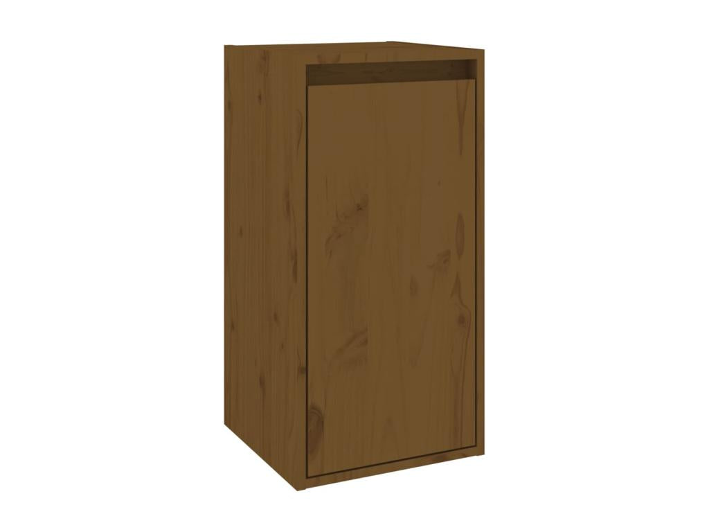 Meubles TV 2 pcs Marron miel Bois massif de pin 09381MAKM