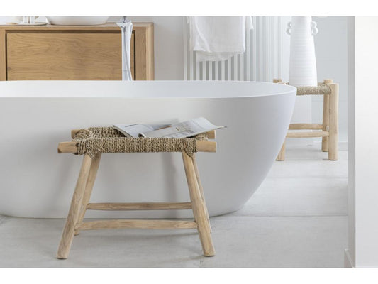 Tabouret Design en Teck Artvivrestore 60cm Naturel 92387TGLN