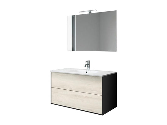 Ensemble de salle de bain 4 pièces Artvivrestore chêne Artvivrestore 61517HRXP