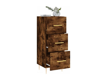 Buffet Chêne fumé 34,5x34x90 cm Bois d'ingénierie 80350THNZ