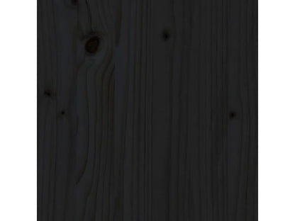 Tête de lit Noir 96x4x100 cm Bois massif de pin 62719NMNJ