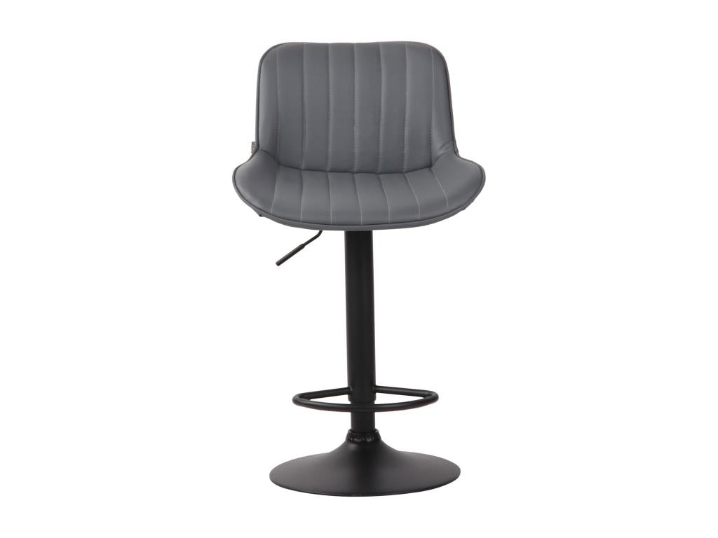 Tabouret de bar chaise métal gris 50x50x86 cm 10 0005100 06028XFTT