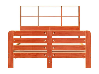 Cadre de lit sans matelas cire marron 120x200cm bois pin massif 63103QSRZ