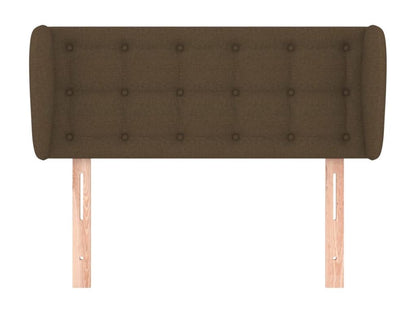 Tête de lit avec oreilles Marron foncé 93x23x78/88 cm Tissu 13323BGTJ
