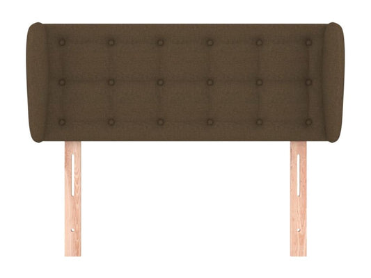 Tête de lit avec oreilles Marron foncé 93x23x78/88 cm Tissu 13323BGTJ