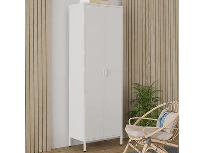 Artvivrestore armoire de bureau en bois livres classeurs armoire de bureau meuble de classement Flokas XL blanc 42373SKTE