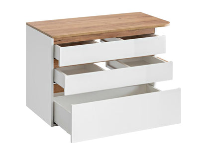 Armoire Sous Lavabos Maisonpuretop CUW94 3D 94x50x64 Blanc 54554USNV