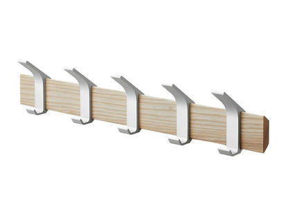 Porte manteaux mural 5 crochets en frêne 26060UQWR